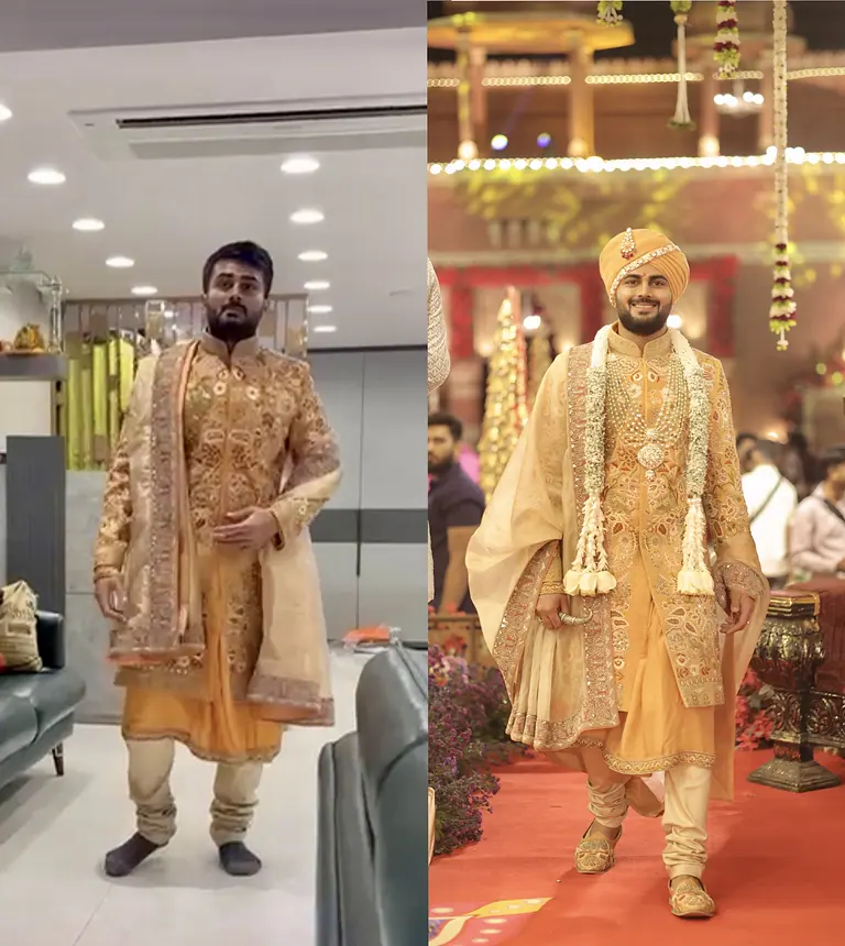 Before and after groom styling transformation 01